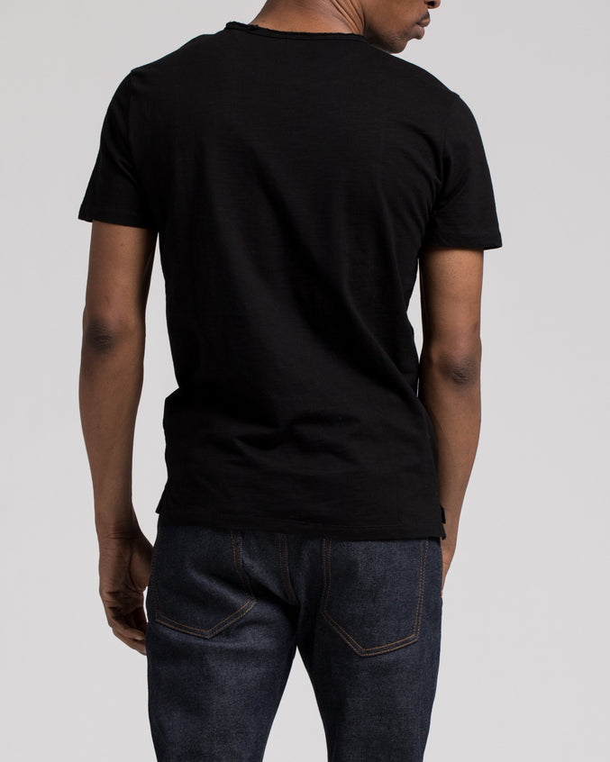 Roll Neck Tee - Color: Black | Black