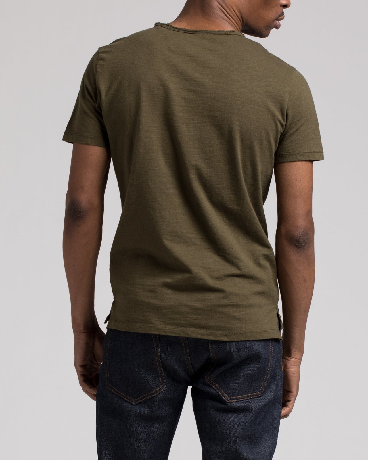 Roll Neck Tee - Color: Olive | Green