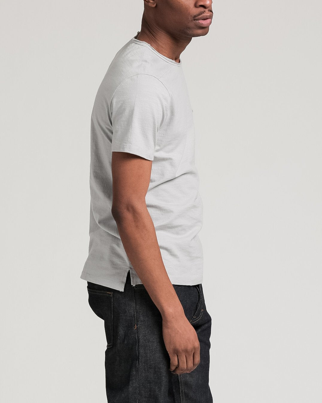 Roll Neck Tee - Color: Silver | Gray