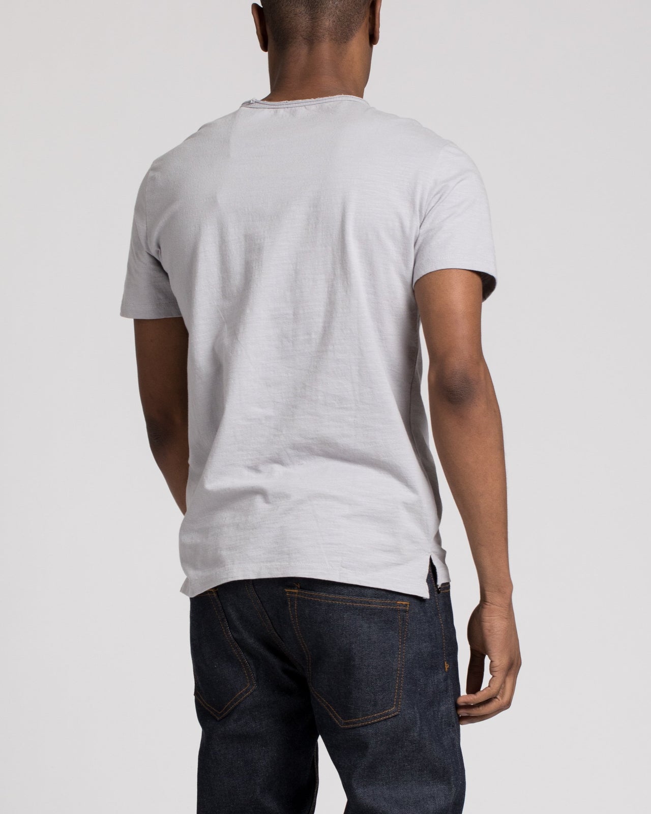 Roll Neck Tee - Color: Silver | Gray