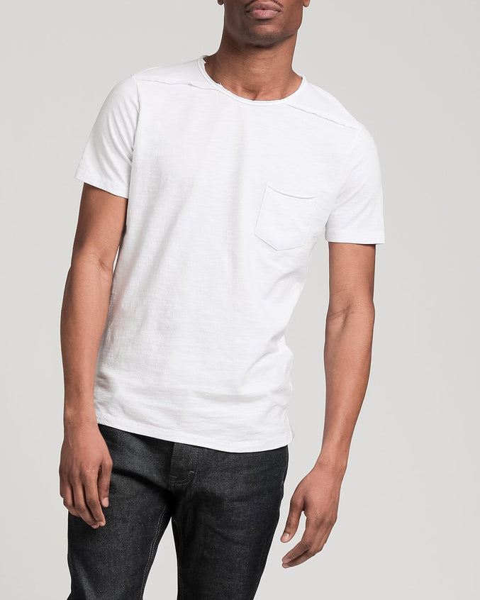 Roll Neck Tee - Color: White | White