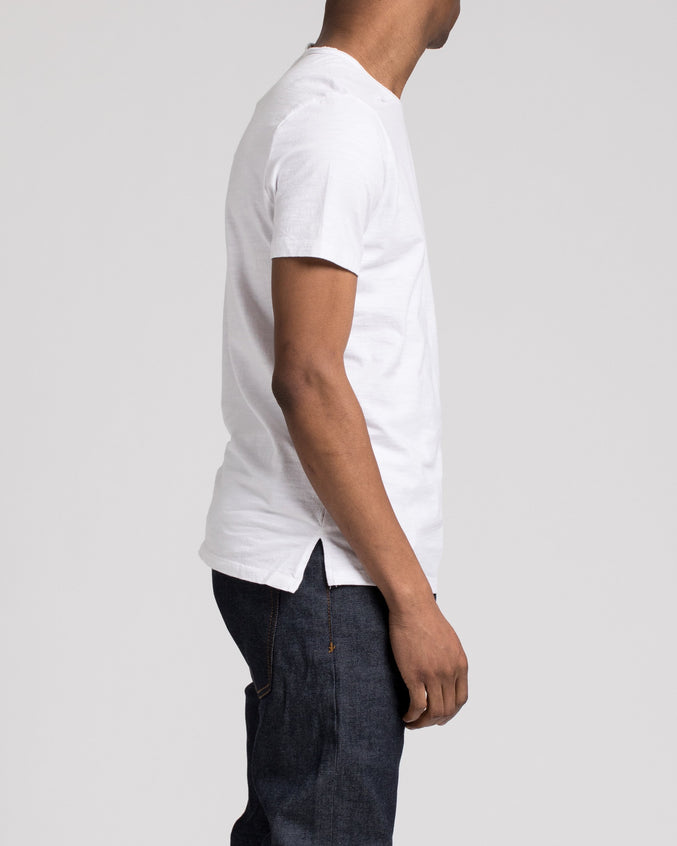 Roll Neck Tee - Color: White | White