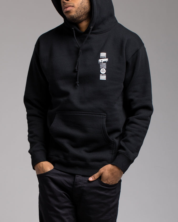 Triple Stack 2 Hoodie - Color: Black | Black