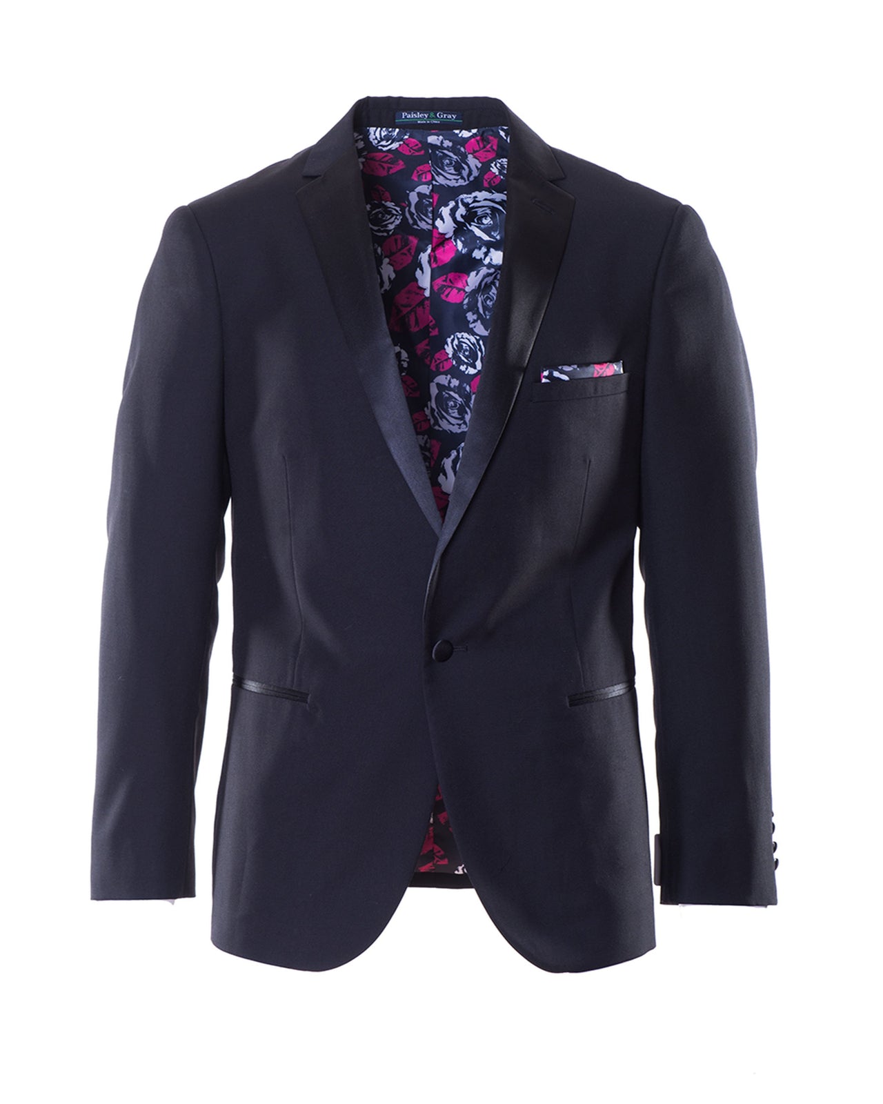 Osborne Notch Tuxedo Jacket - Color: Black | Black
