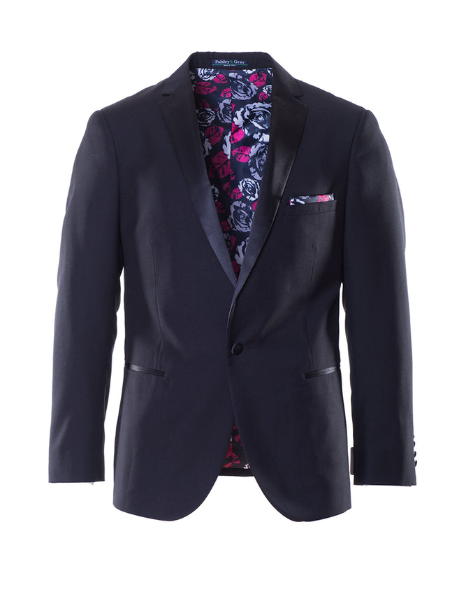 Osborne Notch Tuxedo Jacket - Color: Black | Black