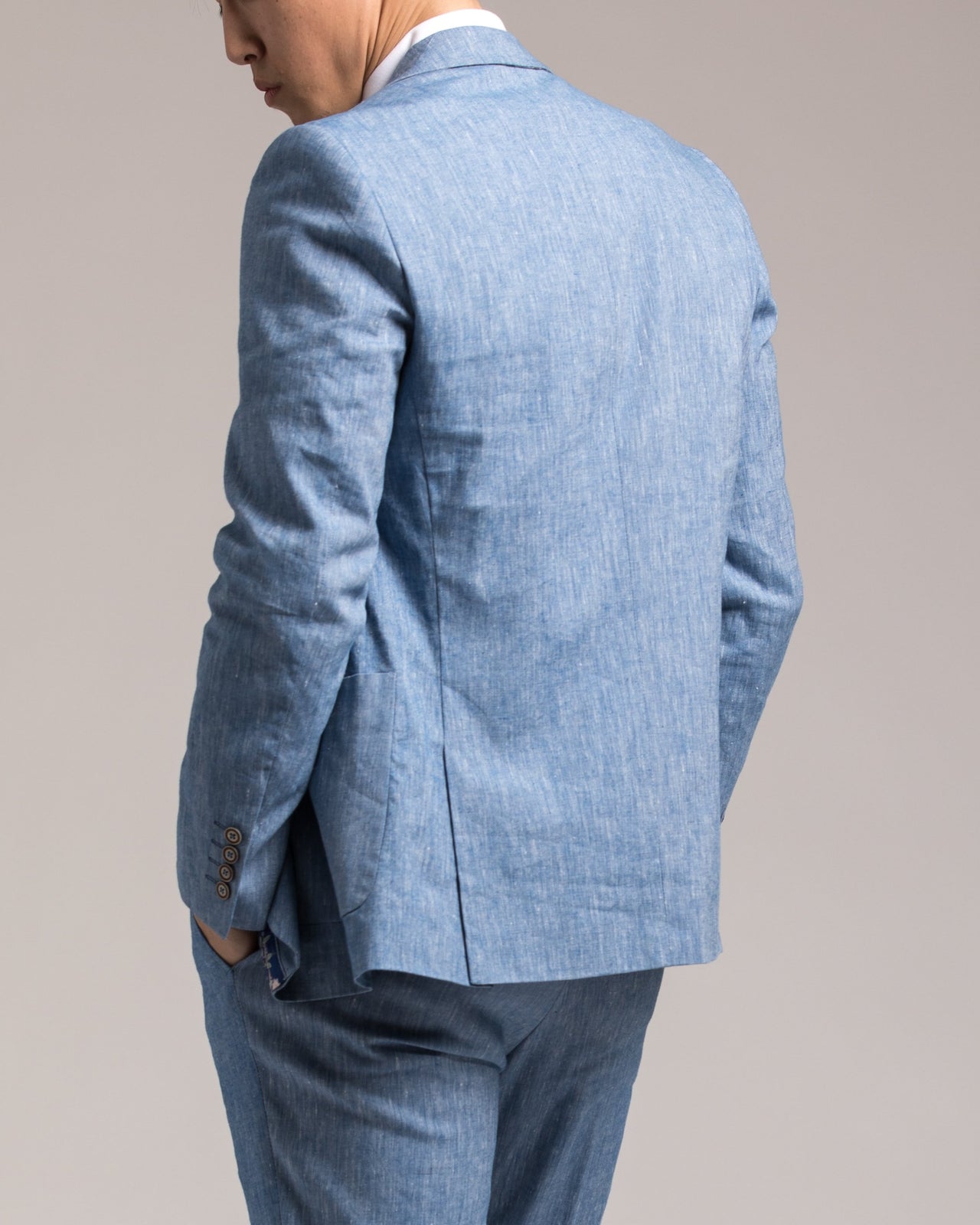 Dover Notch Jacket - Color: Light Blue Chambray | Blue