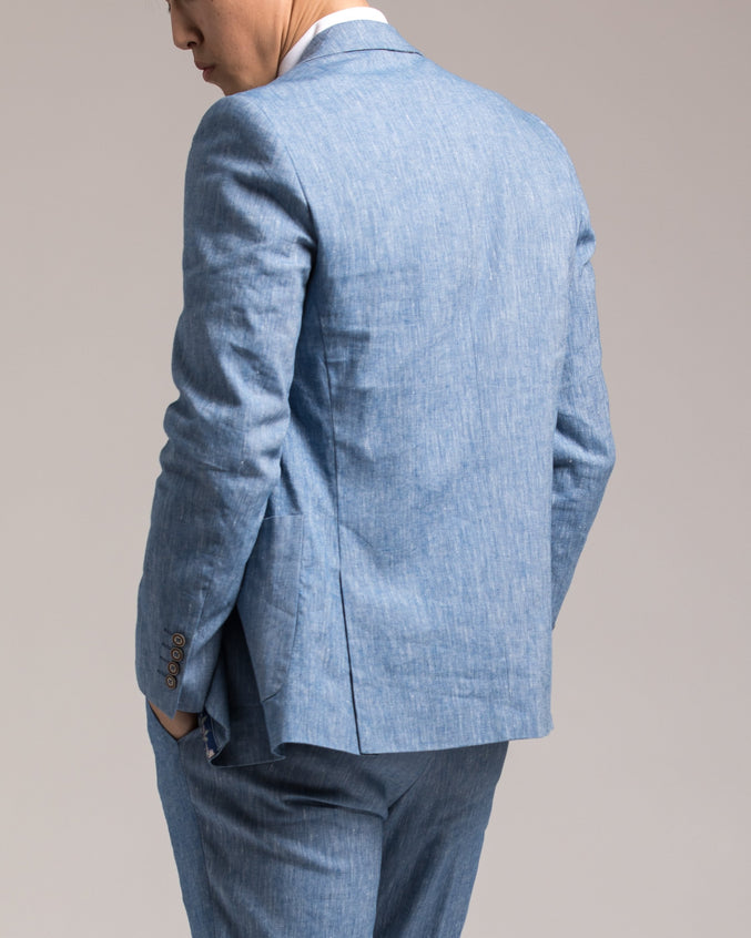 Dover Notch Jacket - Color: Light Blue Chambray | Blue