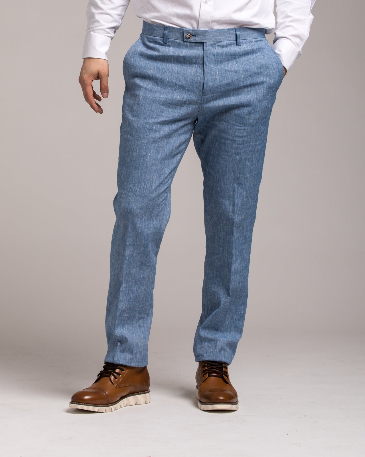 Downing Pant - Color: Light Blue Chambray | Blue