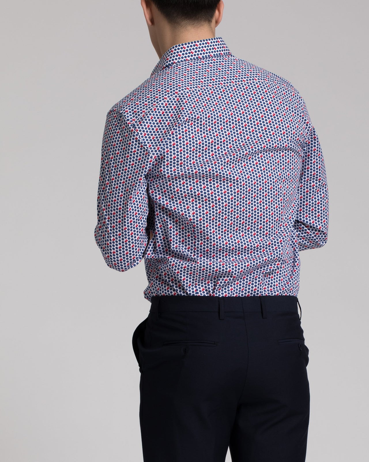 Cherry Pop Dress Shirt - Color: Red White & Blue | Blue