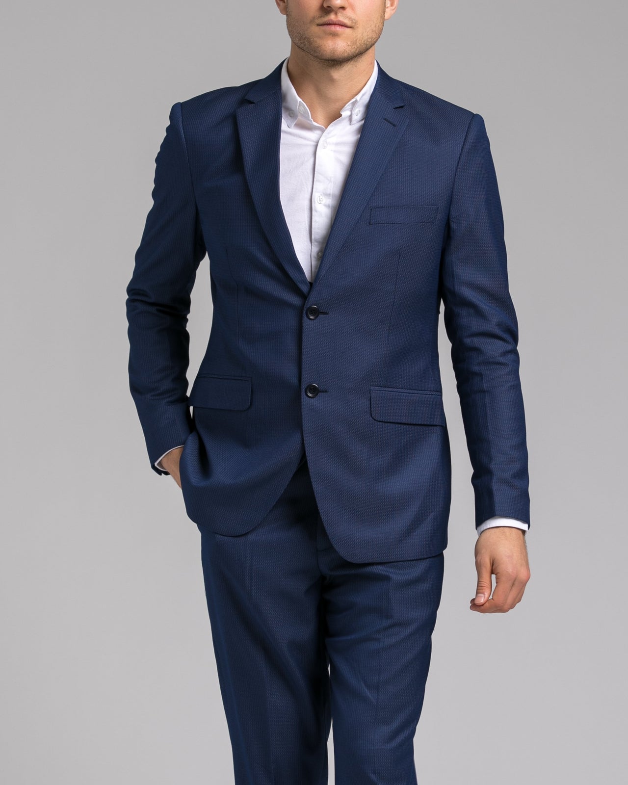 Dorsia Jacket - Color: Sharkskin Blue | Blue