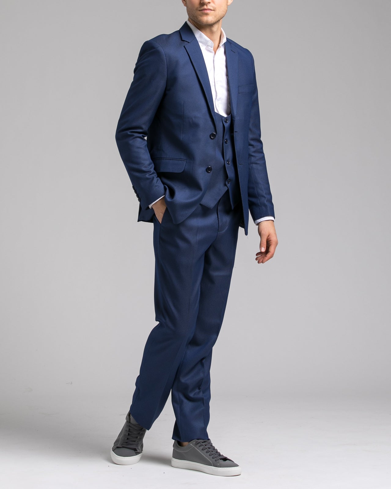 Dorsia Jacket - Color: Sharkskin Blue | Blue