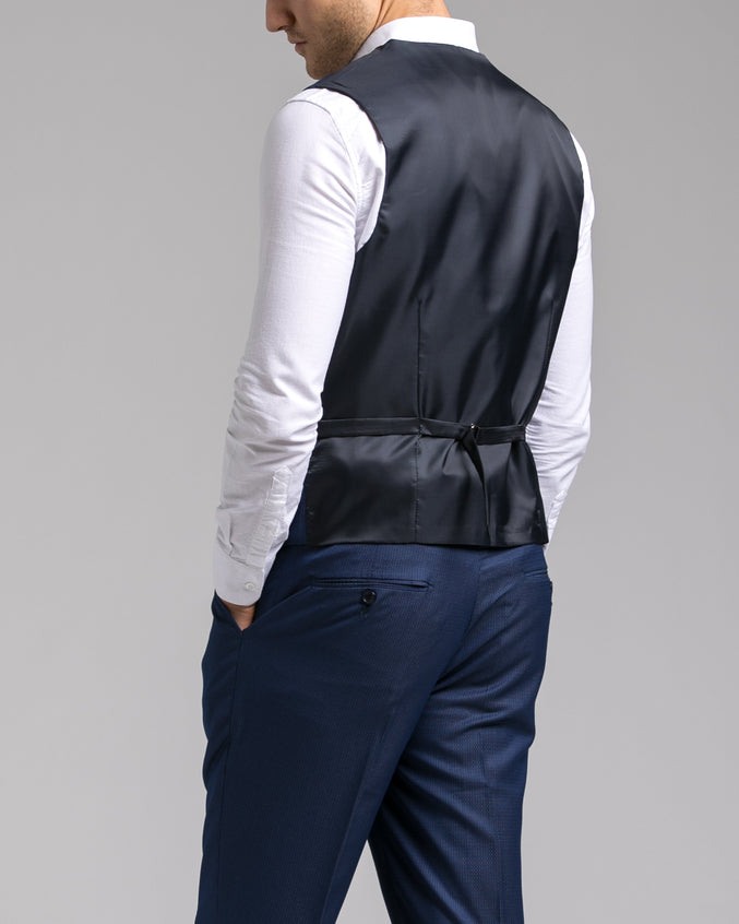 Dorsia Suit Jacket - Color: Sharkskin Blue | Blue