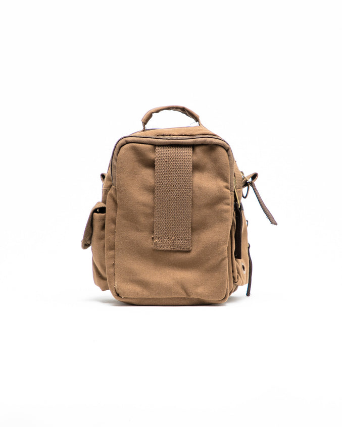 Travell Shoulder Bag with Leather Accents - Color: Brown | Brown