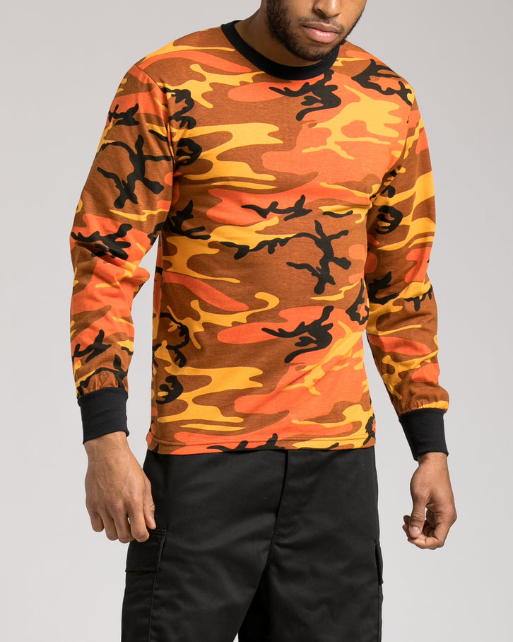 Color Camo Long Sleeve Tee