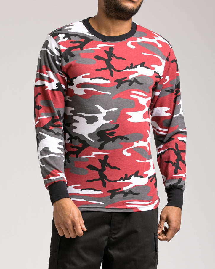 Color Camo Long Sleeve Tee