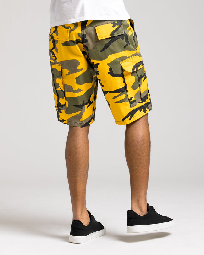 B.D.U. Short - Color: Yellow Camo | Yellow