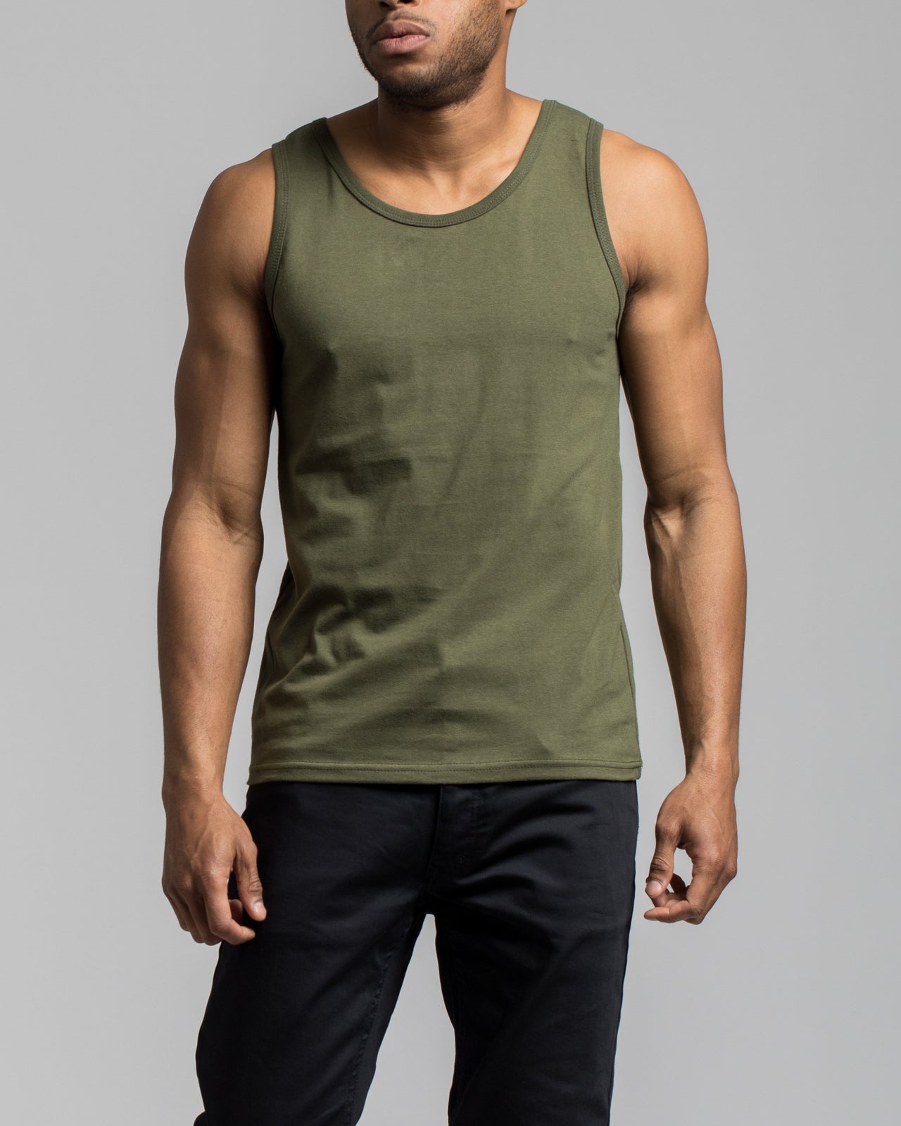 Basic Tank Top - Color: Olive Drab | Green