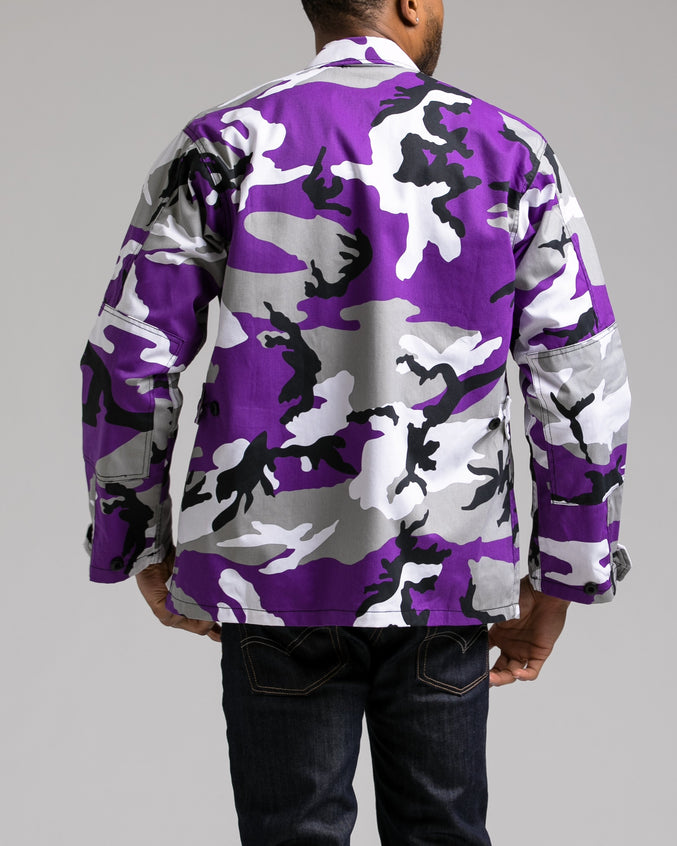 B.D.U. Shirt Jacket - Color: Ultra Violet Camo | Purple