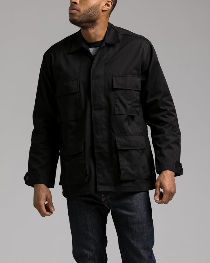 B.D.U. Shirt Jacket - Color: Black | Black