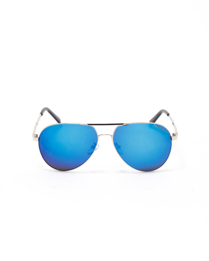 The B8015 Aviators - Color: Silver/Blue | Silver