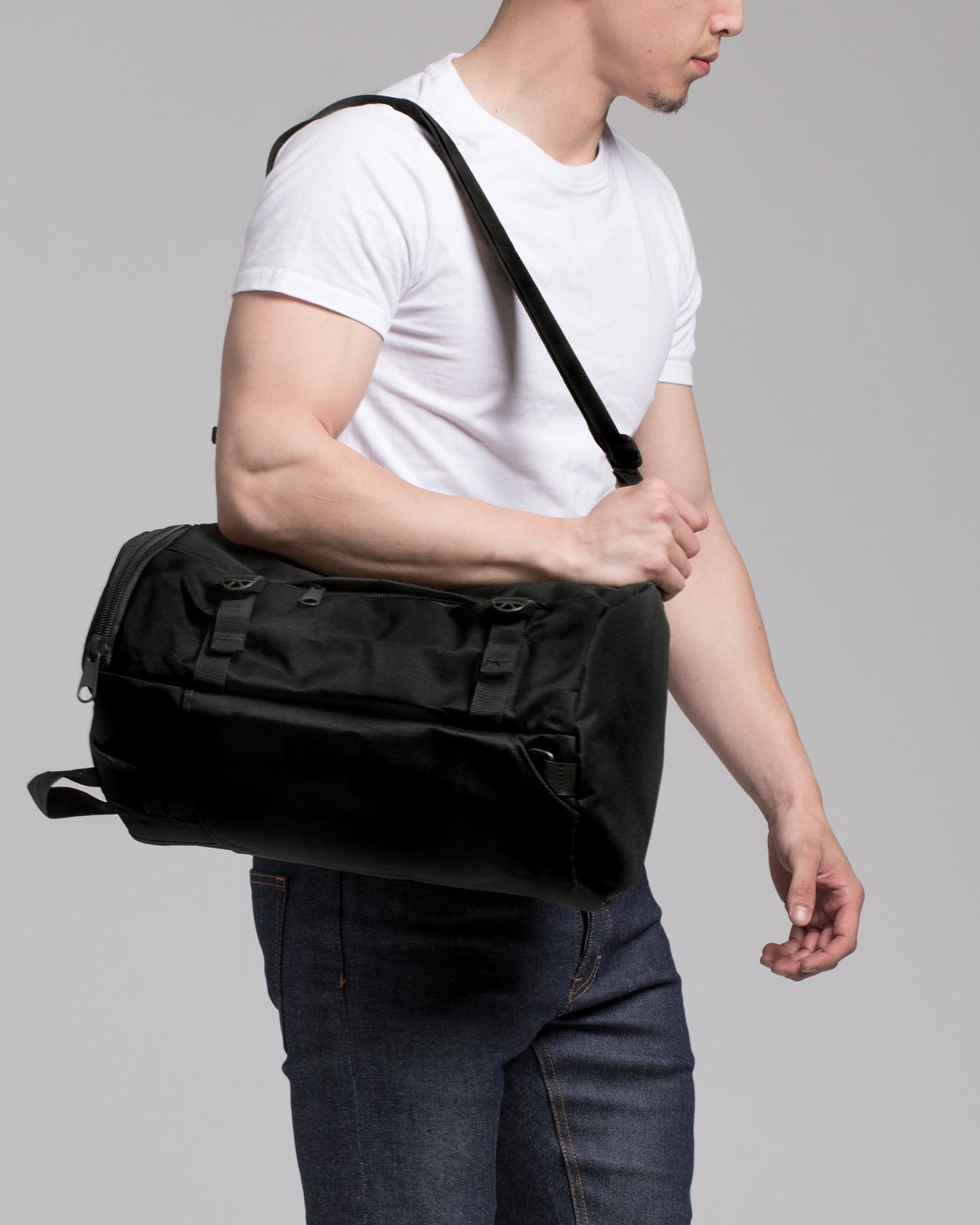 Duffle Backpack - Color: Black | Black