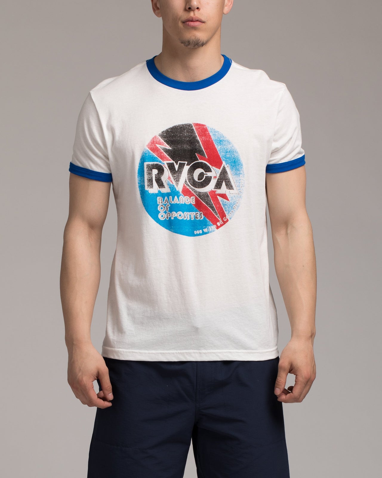 Volt Tee - Color: WHITE/ROYAL | White