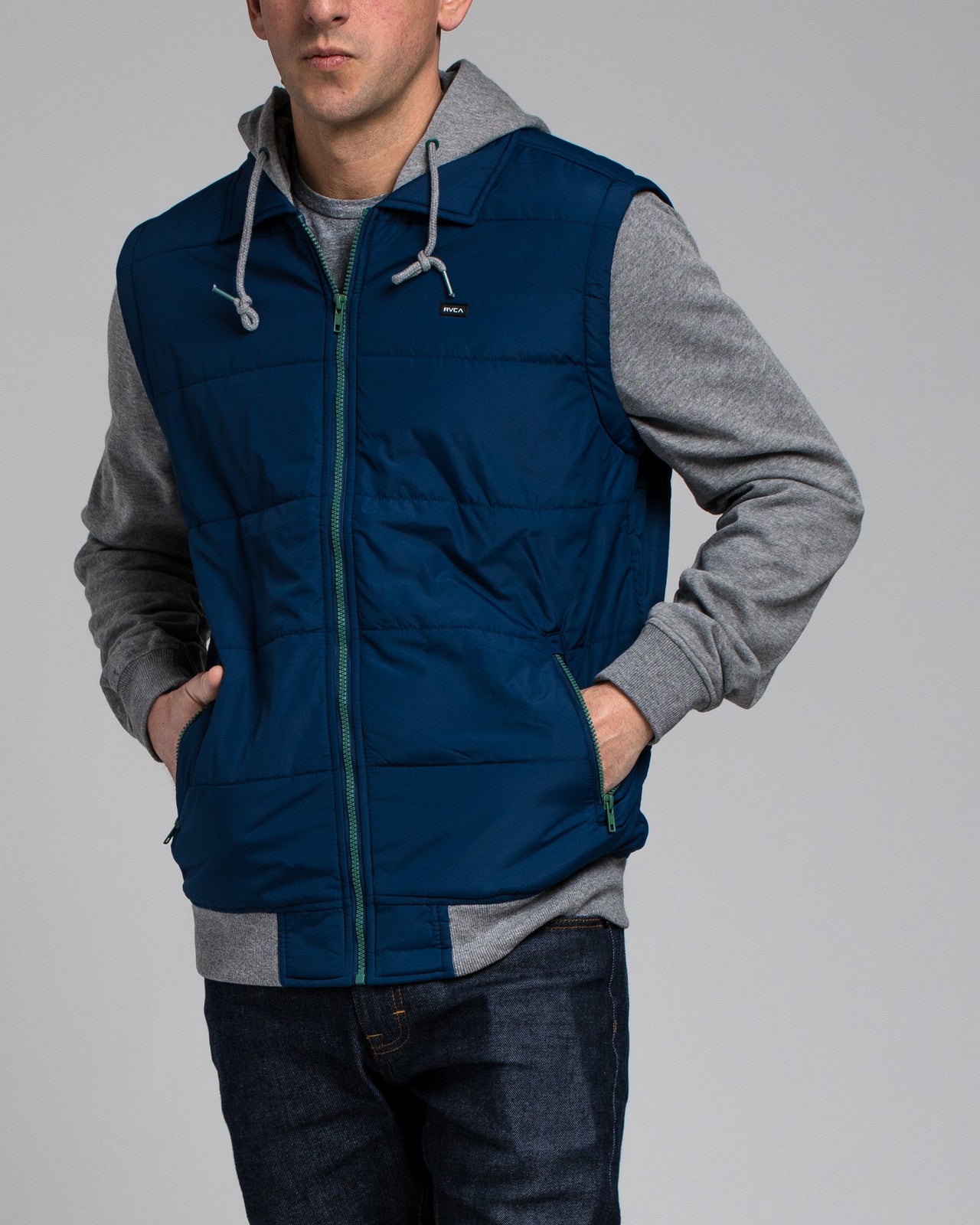 Puffer Zips Hoody - Color: Federal Blue | Blue