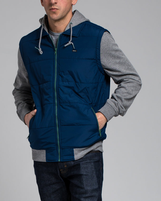 Puffer Zips Hoody - Color: Federal Blue | Blue