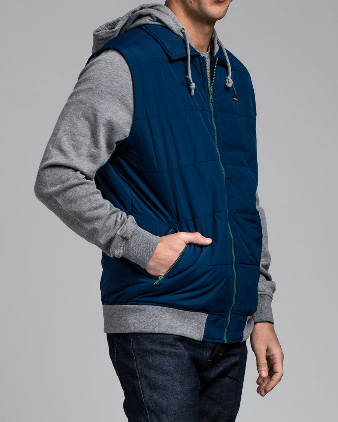 Puffer Zips Hoody - Color: Federal Blue | Blue