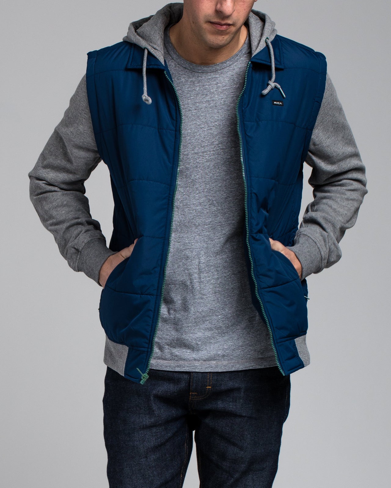 Puffer Zips Hoody - Color: Federal Blue | Blue