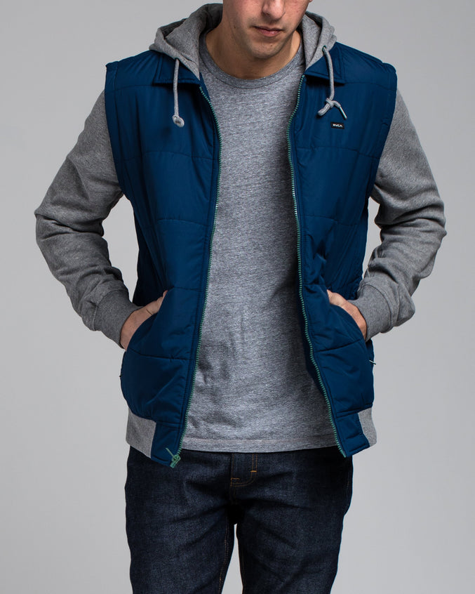 Puffer Zips Hoody - Color: Federal Blue | Blue