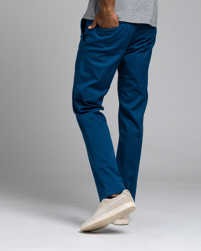 Week End Stretch Pant - Color: Lapis Heather | Blue