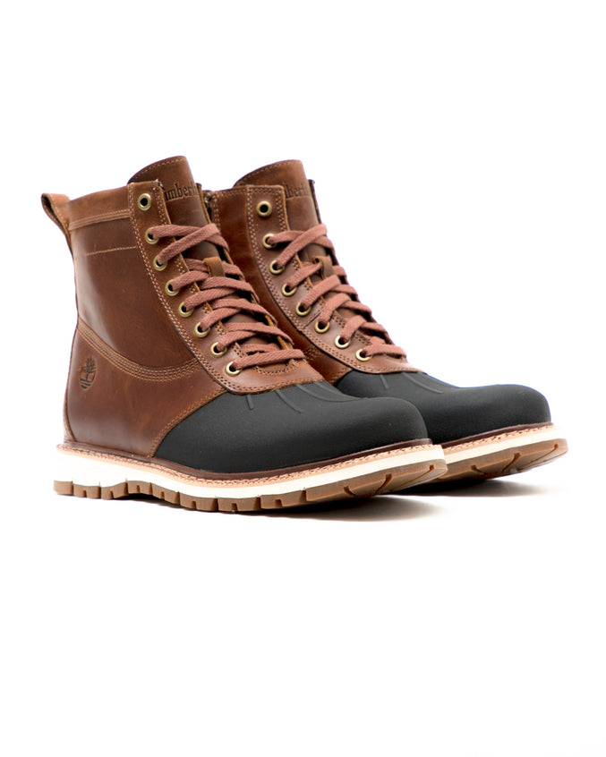 Britton Hill Rubber Toe Boot - Color: Medium Brown Full Grain Leathe