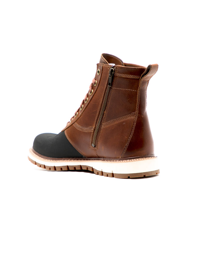 Britton Hill Rubber Toe Boot - Color: Medium Brown Full Grain Leathe