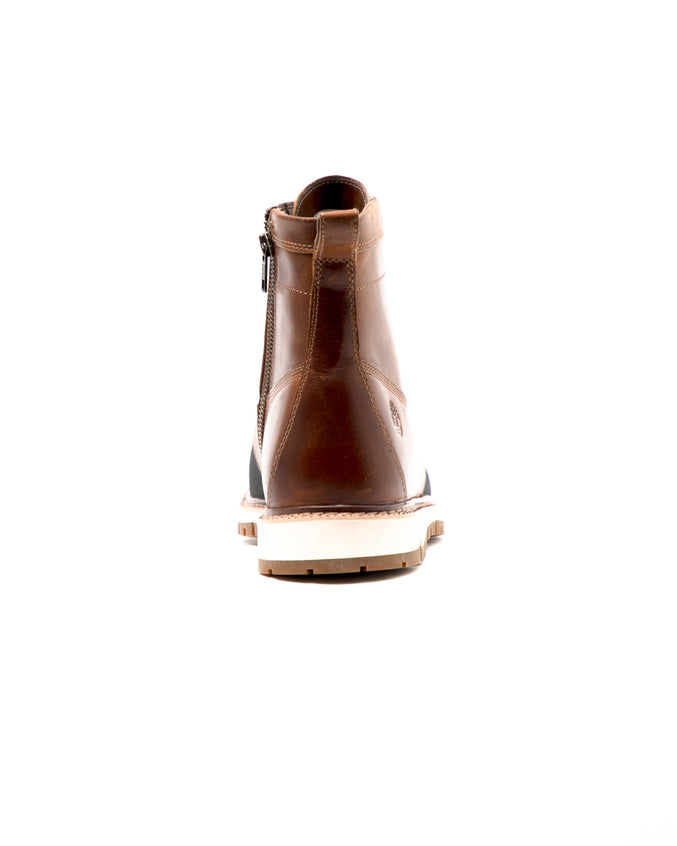 Britton Hill Rubber Toe Boot - Color: Medium Brown Full Grain Leathe