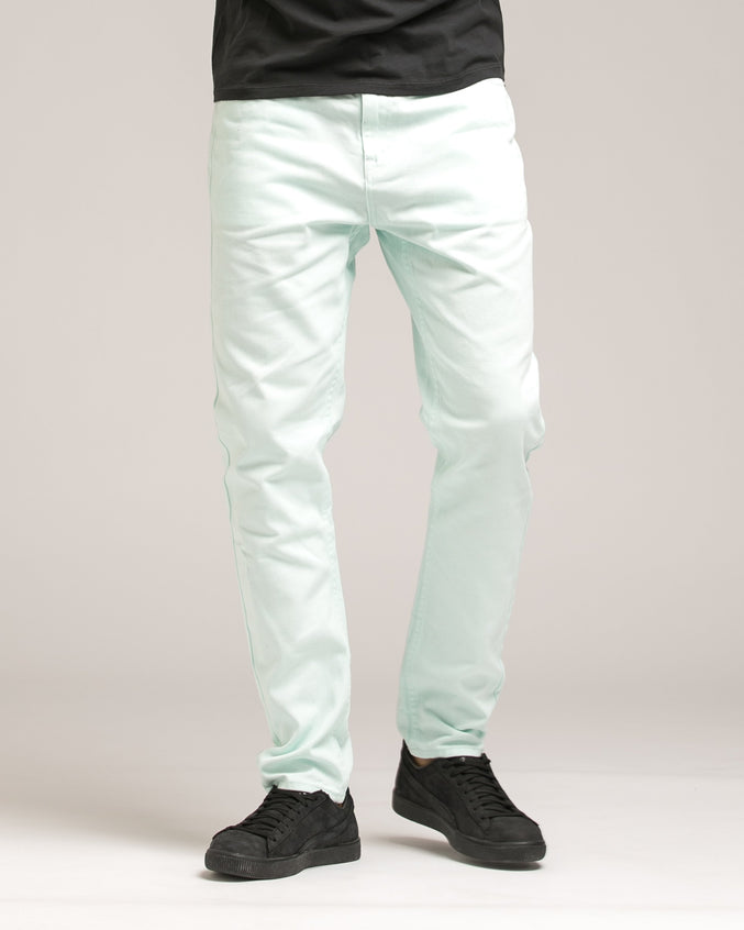 Garment Dye Taper Denim - Color: Mint | Green