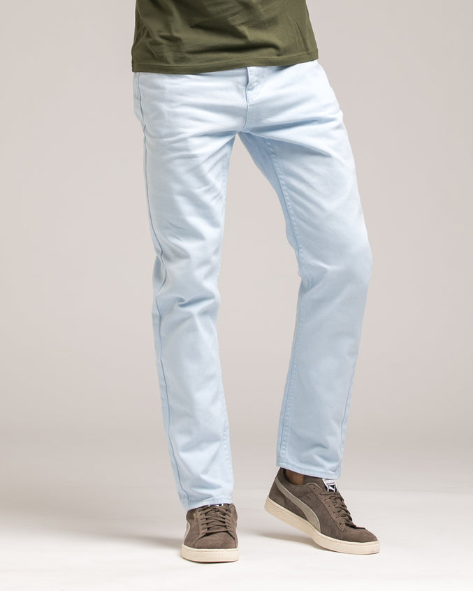 Garment Dye Taper Denim - Color: Skyway | Blue