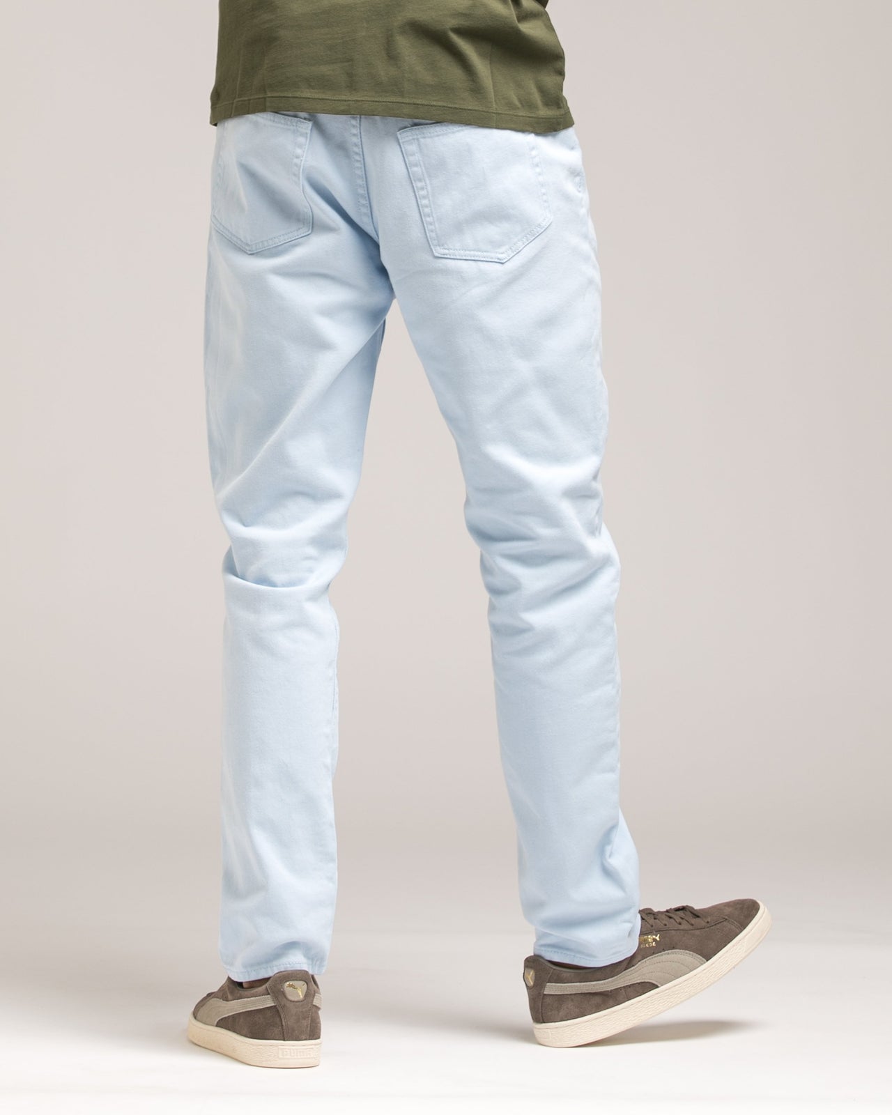 Garment Dye Taper Denim - Color: Skyway | Blue