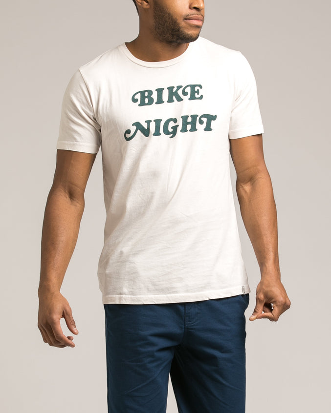 Bike Night Tee - Color: Natural | White