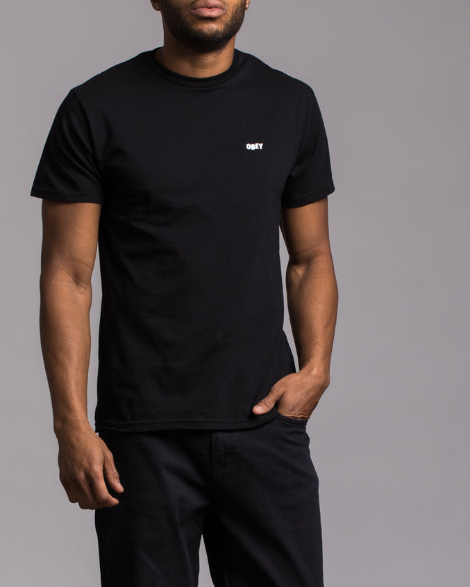 Obey Jumble Lo Fi Tee - Color: Black | Black