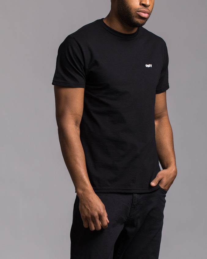 Obey Jumble Lo Fi Tee - Color: Black | Black