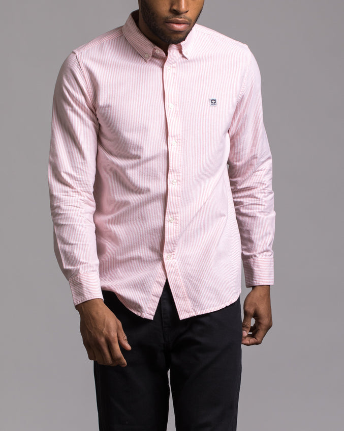 Eighty Nine Stripes Shirt - Color: Pale Coral Multi | Pink