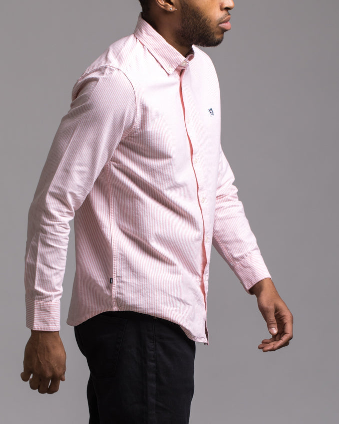 Eighty Nine Stripes Shirt - Color: Pale Coral Multi | Pink