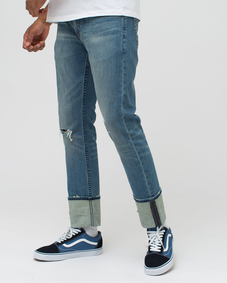 Cuffed Denim Pant
