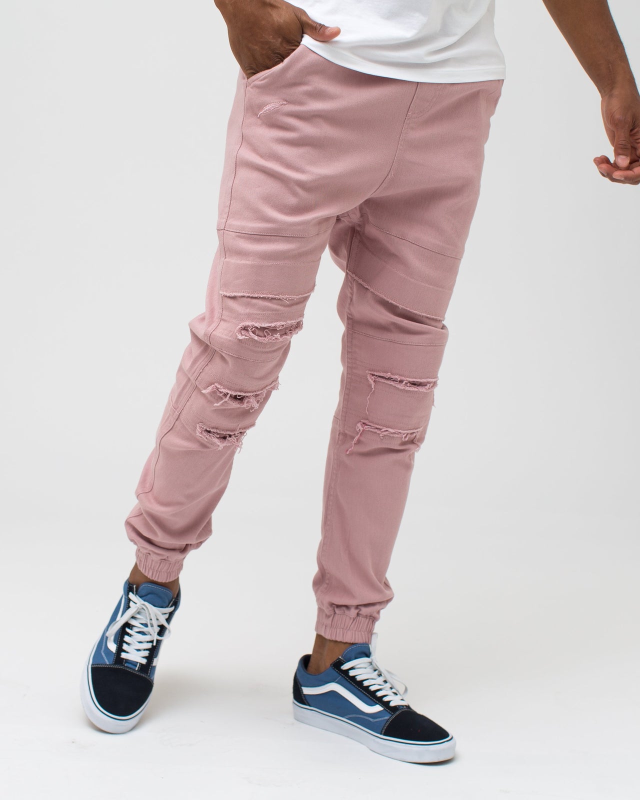 Shooter Jogger - Color: Pale Mauve | Pink