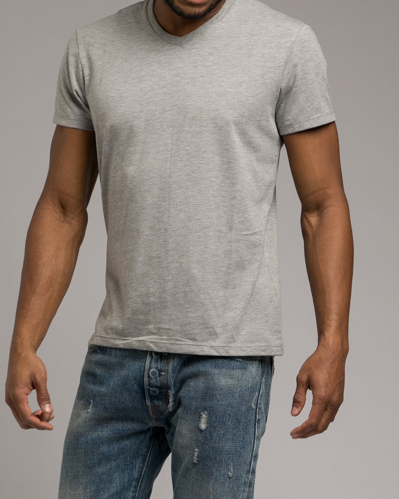 The Daily Vee - Color: Heather Grey | Gray