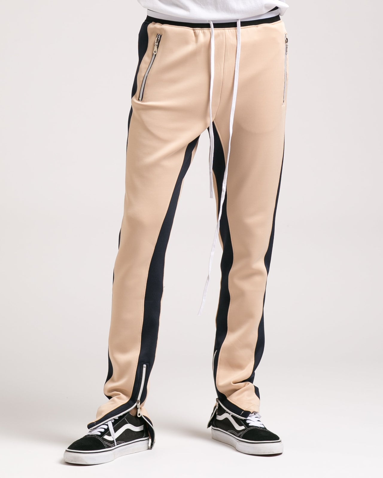 Track Pant - Color: Beige/Navy | Beige