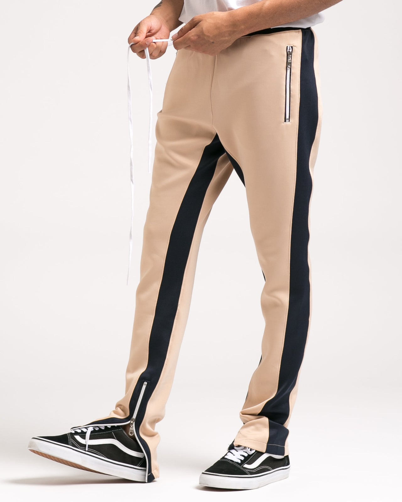 Track Pant - Color: Beige/Navy | Beige