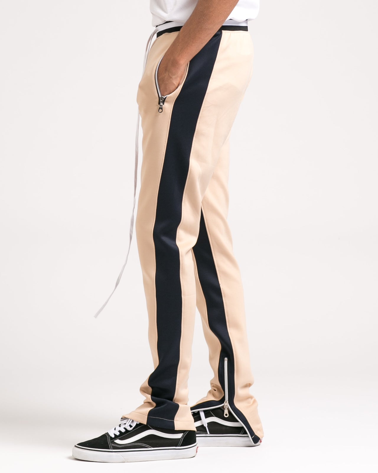 Track Pant - Color: Beige/Navy | Beige