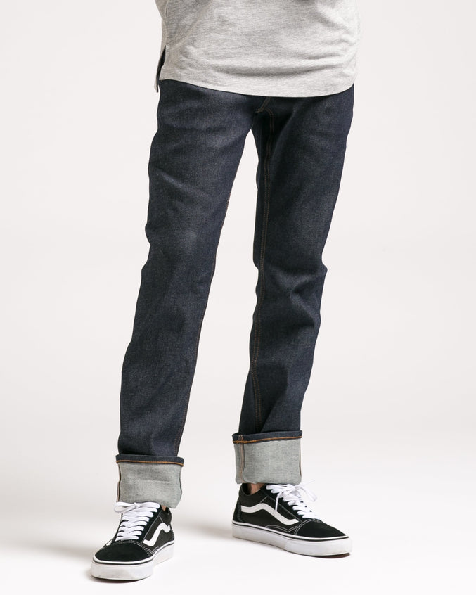 Slim Stretch Selvedge Denim - Color: Indigo | Blue